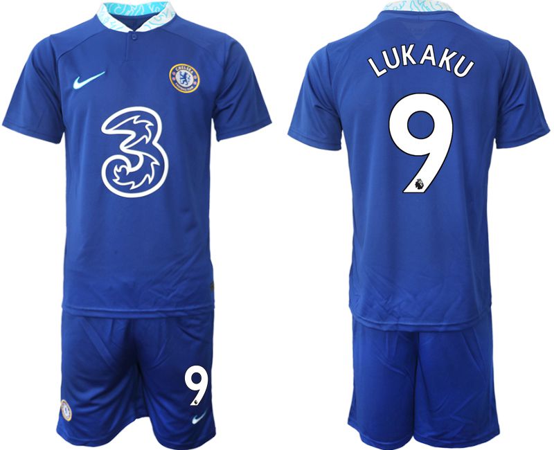 Men 2022-2023 Club Chelsea FC home blue #9 Soccer Jersey->chelsea jersey->Soccer Club Jersey